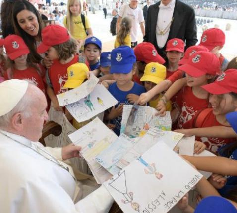 Paus Franciscus tijdens de de algemene audiëntie © Vatican Media