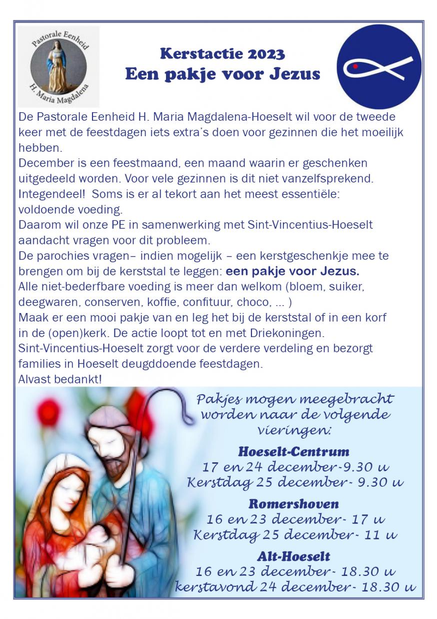 Pakje voor Jezus © H. Mouchaers