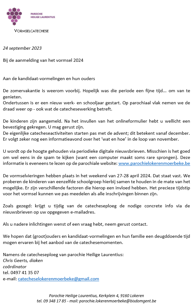 Septemberbrief 