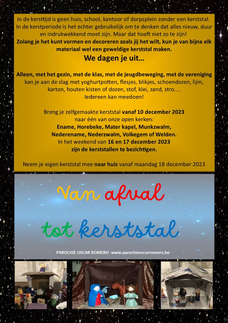 We dagen jullie uit 