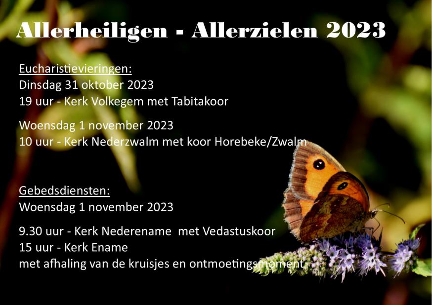 Vieringen Allerheiligen/Allerzielen 2023 