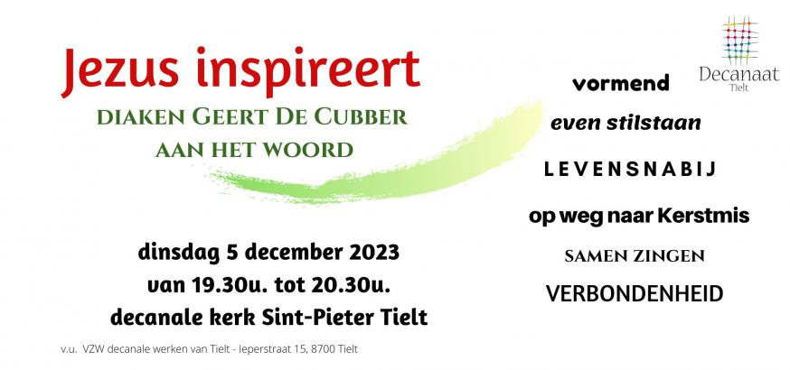 Lezing Jezus inspireert 