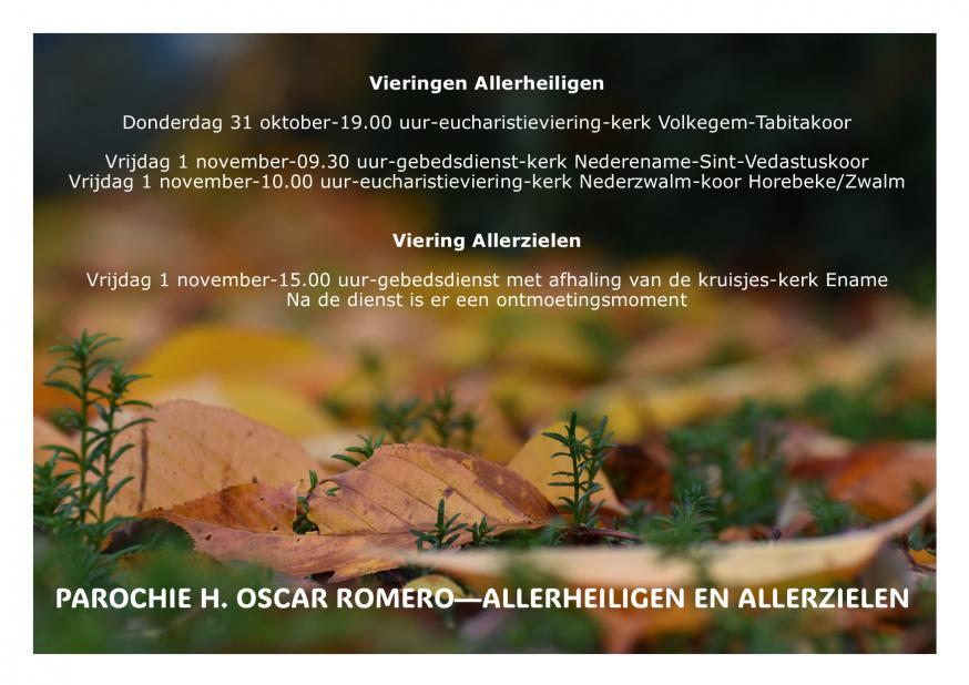 Vieringen Allerheiligen/Allerzielen 2024 