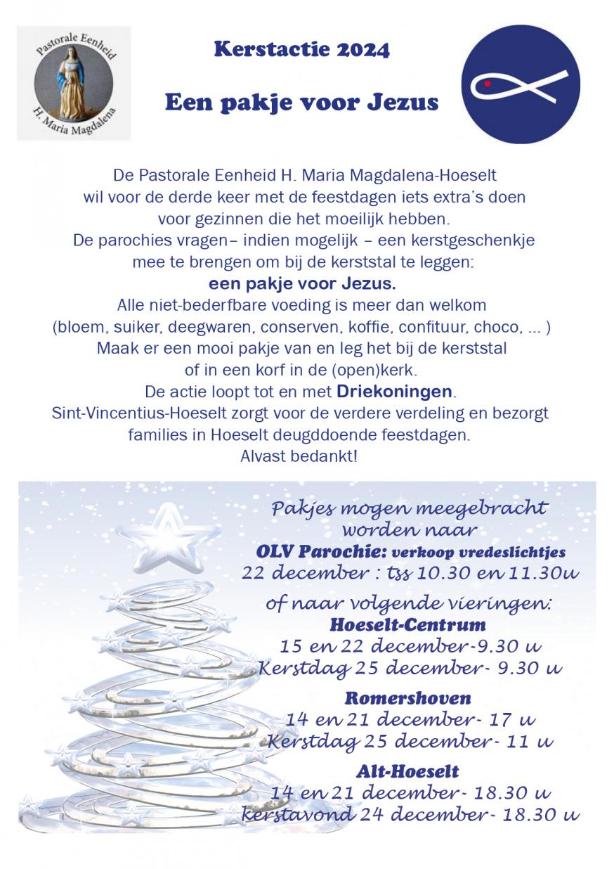 pakje voor Jezus © H. Mouchaers