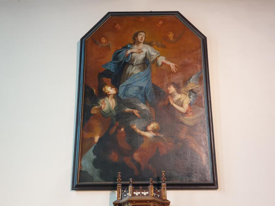 schilderij boven Maria altaar 