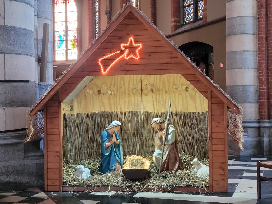 Kerstkribbe in de kerk van Mijlbeek © Pieter Stevens