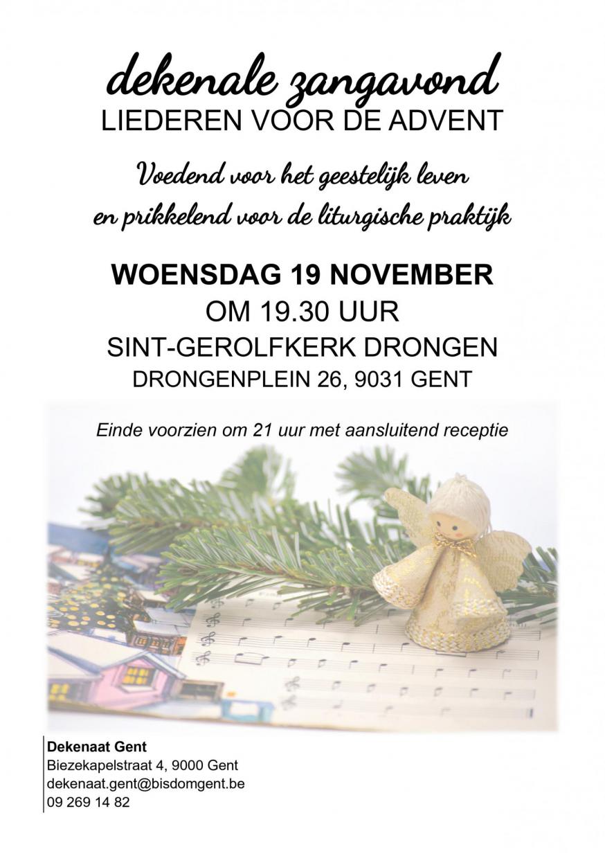 Dekenale zangavond 19 november 