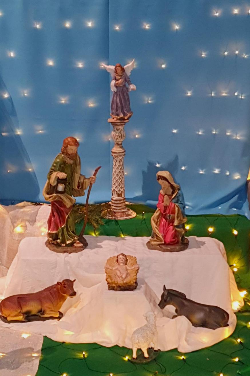 Kerststal in de Sint-Michielskerk-Vredeskerk te Leuven © Pastorale zone Leuven aan de Dijle