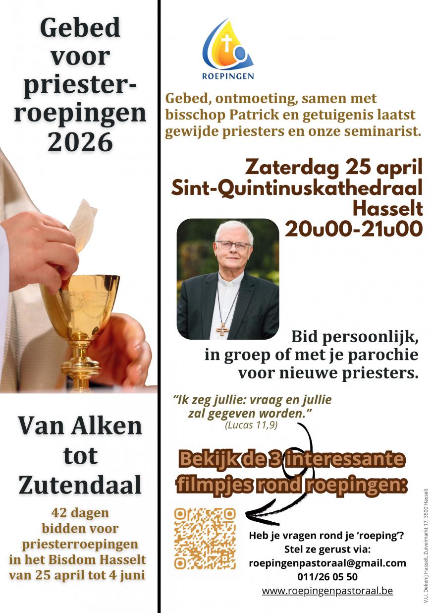Bidden voor nieuwe priesterroepingen © @PEVirgaJesseHasselt