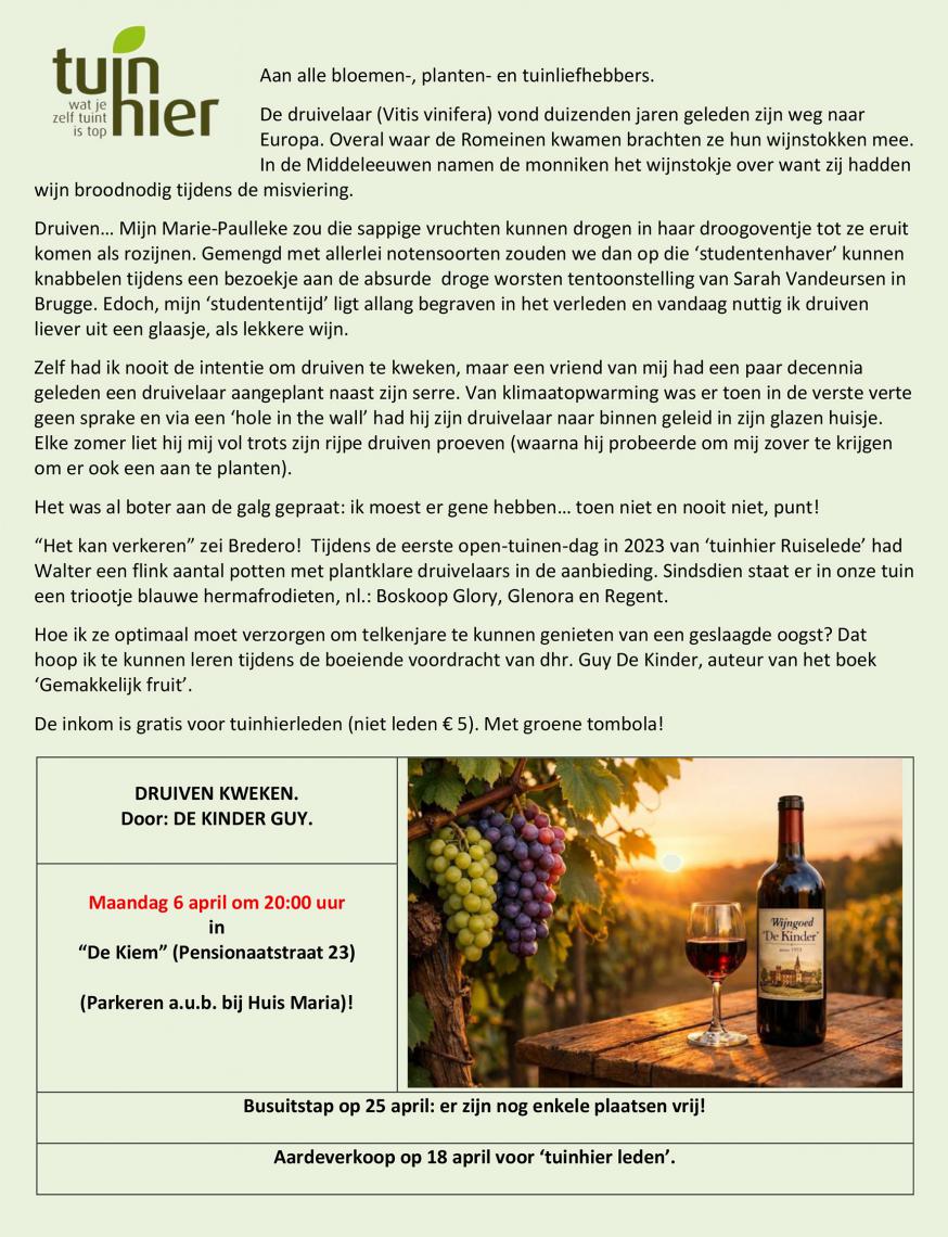 Druiven kweken 