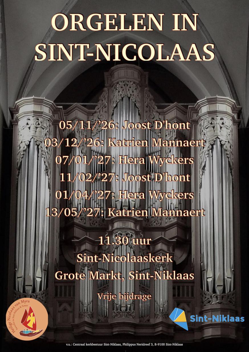 Orgelen in Sint-Nicolaas 