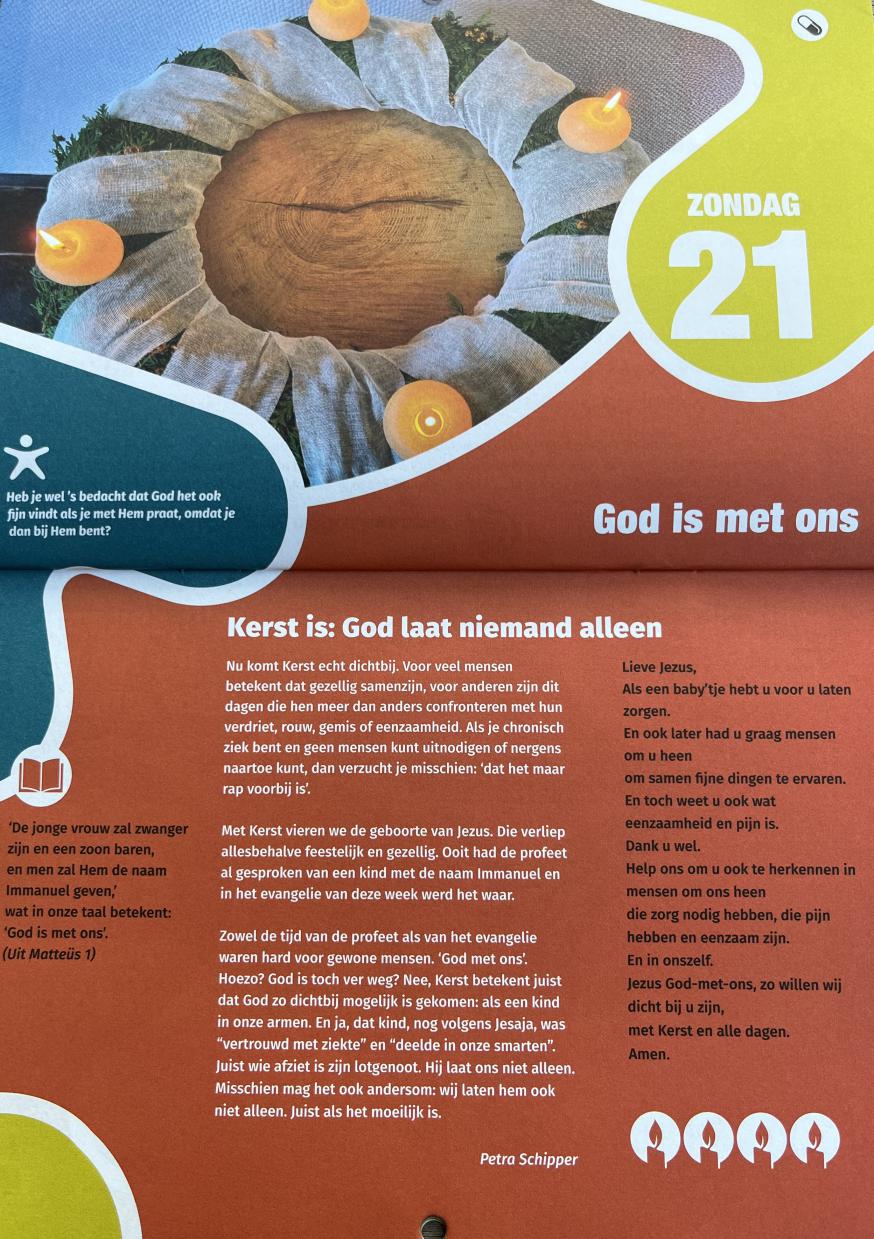 Adventskalender 21 dec zond 2025 © Welzijnszorg