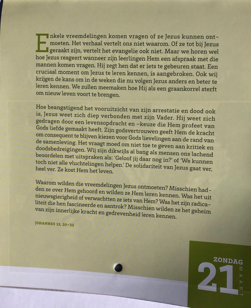 Vastenkalender 21 maart 2021 © Broederlijk Delen