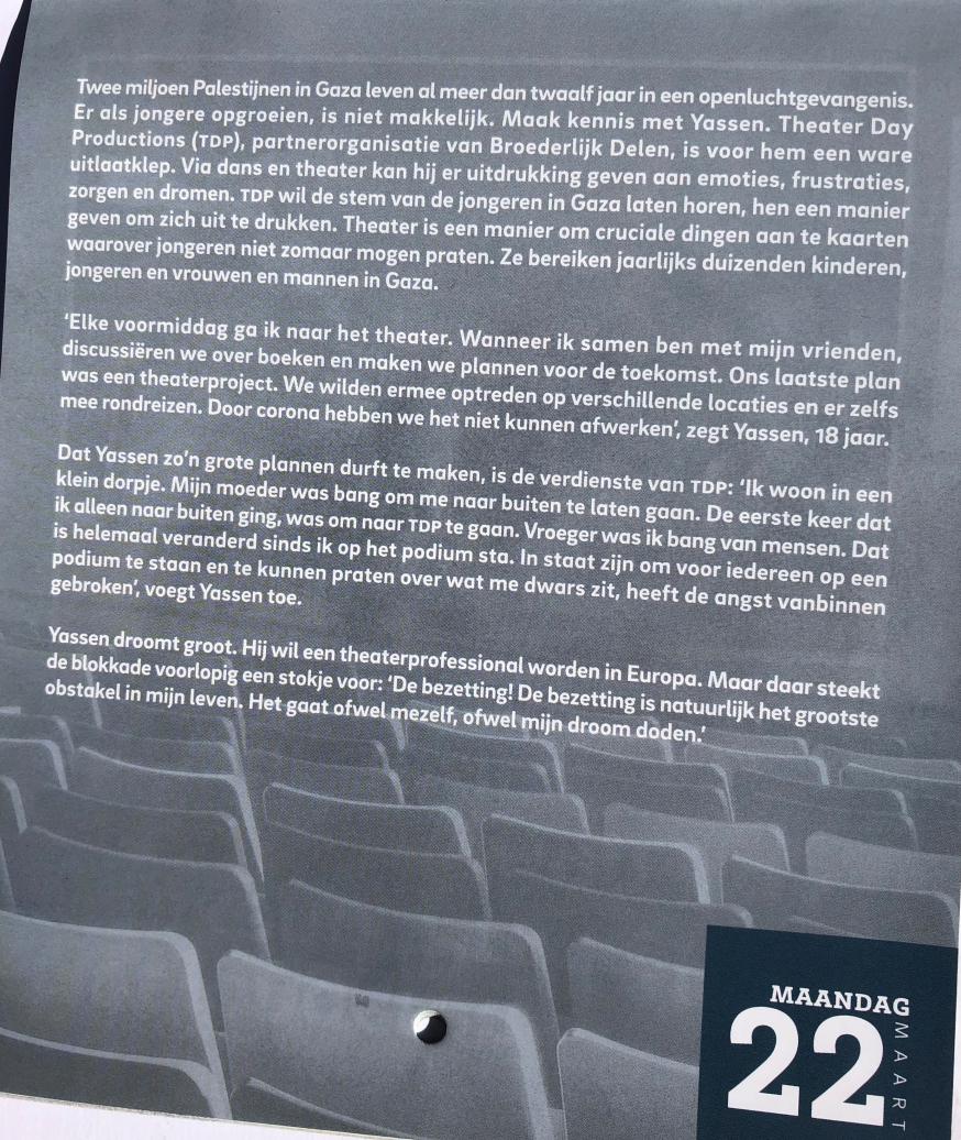 vastenkalender 22 maart 2021 © Broederlijk Delen