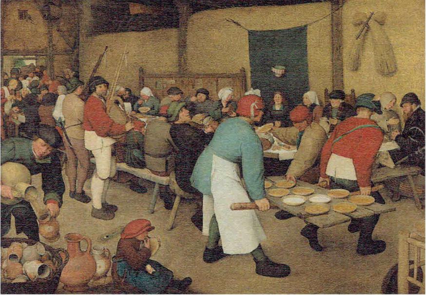 De boerenbruiloft uit 1567 van Pieter Bruegel de Oude © Kunsthistorisch Museum in Wenen