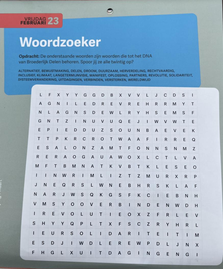 Vrijdag 23 feb 2024 © Broederlijk Delen