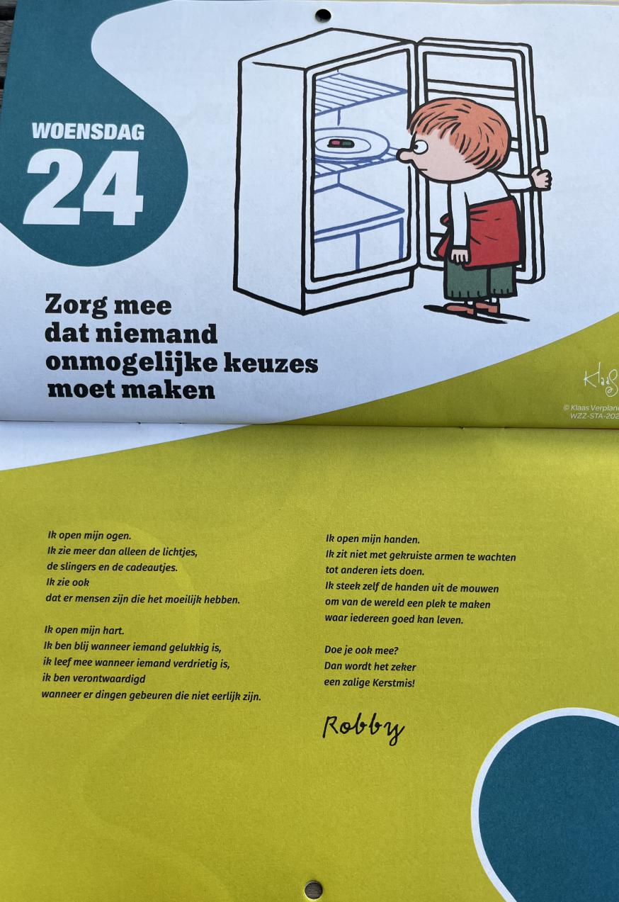 Adventskalender 24 dec 2025 woe © Welzijnszorg