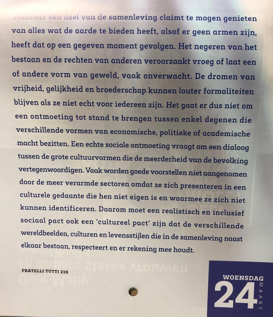 Vastenkalender 24 maart 2021 © Broederlijk Delen