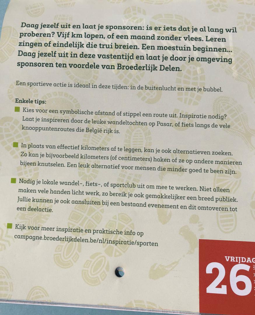 Vastenkalender 26 maart 2021 © Broederlijk Delen