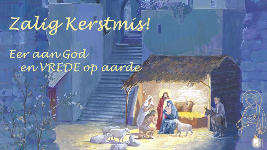 Ge zult het Kind vinden in doeken gewikkeld en liggend in een kribbe. 