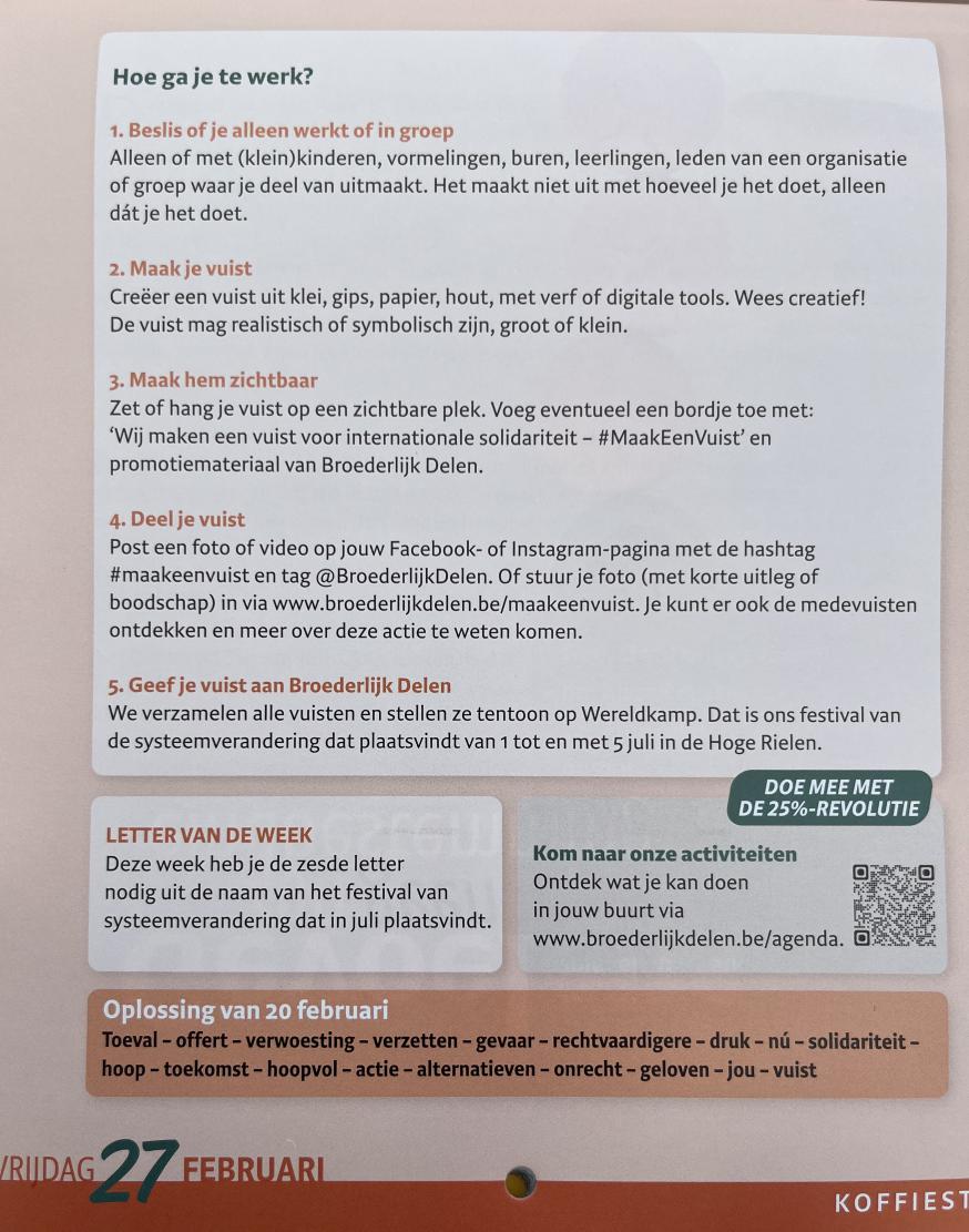 27 februari vrijdag 2026 © Broederlijk Delen