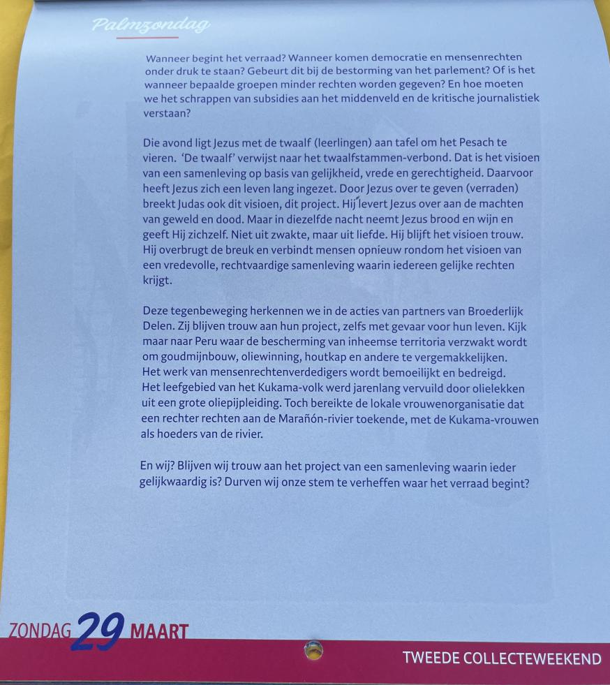 29 maart zondag 2026 © Broederlijk Delen