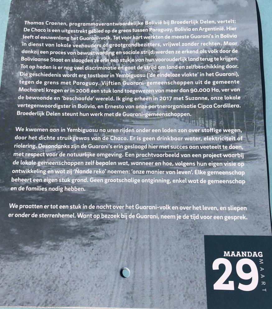 Vastenkalender 29 maart 2021 © Broederlijk Delen