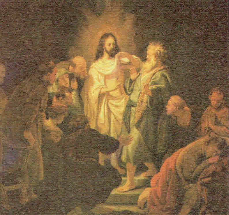 Rembrandt - De ongelovige Tomas (1634) © Poesjkinmuseum - Moskou