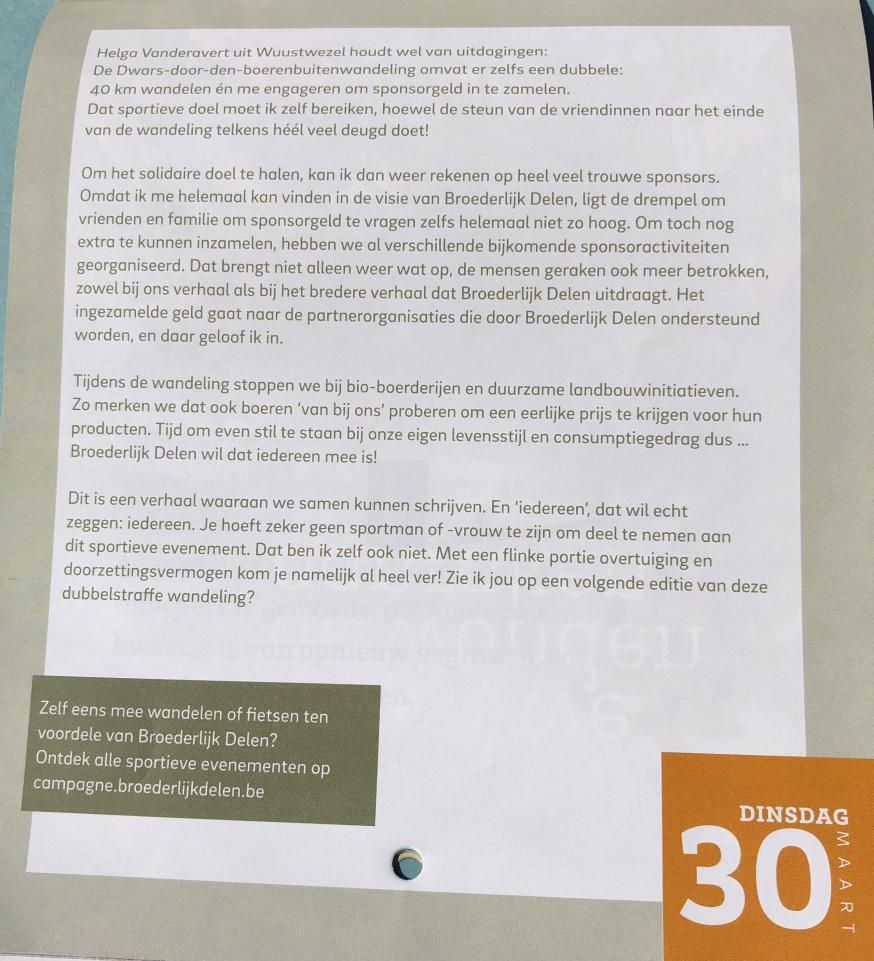 Vastenkalender 30 maart 2021 © Broederlijk Delen