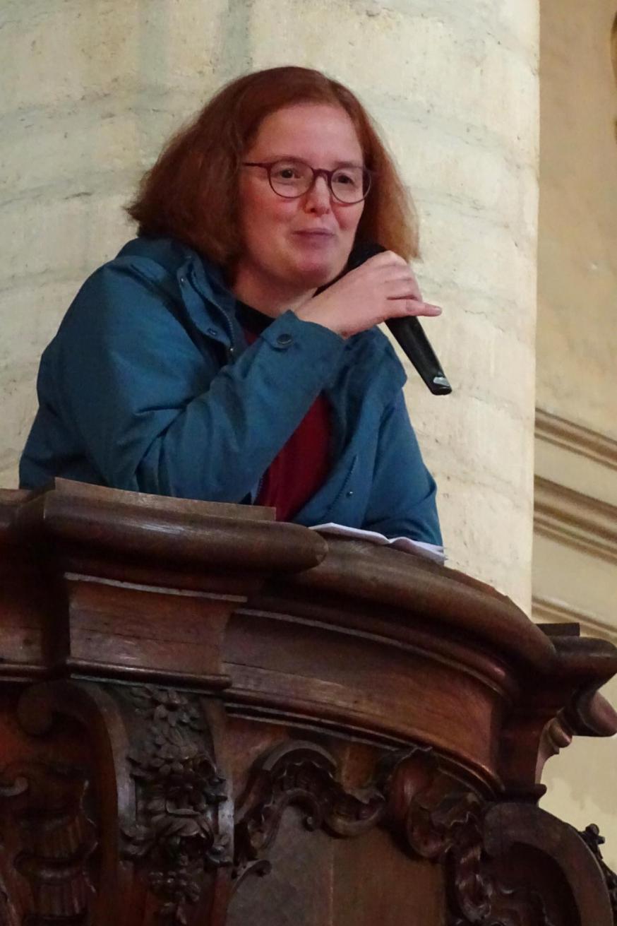 De vredeskansel gegeven door Freya Boelaert van De Ruimtevaart © Pastorale zone Leuven aan de Dijle