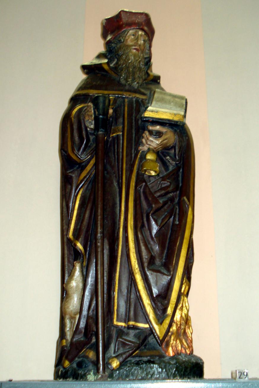 Sint-Antonius Abt, ca. 1510, O.L.V.-Geboortekerk, Oostham (Tessenderlo-Ham) © Roger Verlinden
