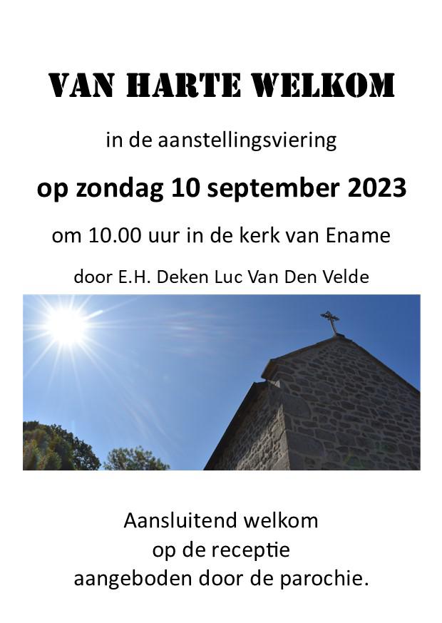 Aanstellingsviering zondag 10 september 2023 