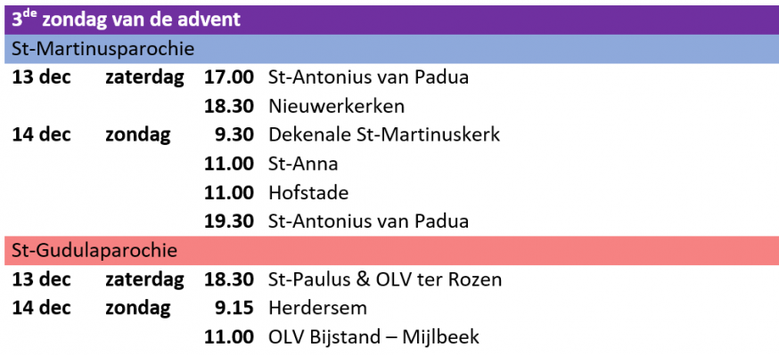 3de zondag van de advent 