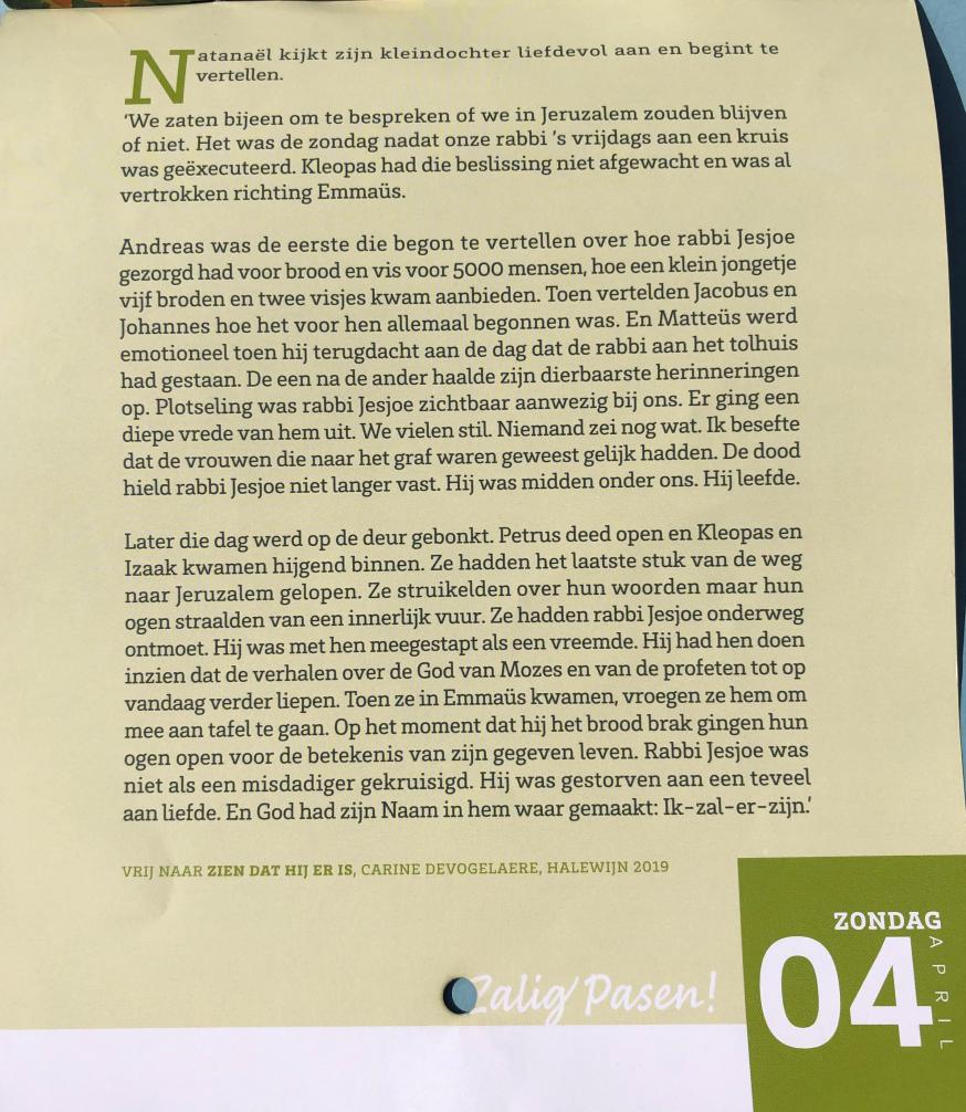Vastenkalender 4 april 2021 © Broederlijk Delen