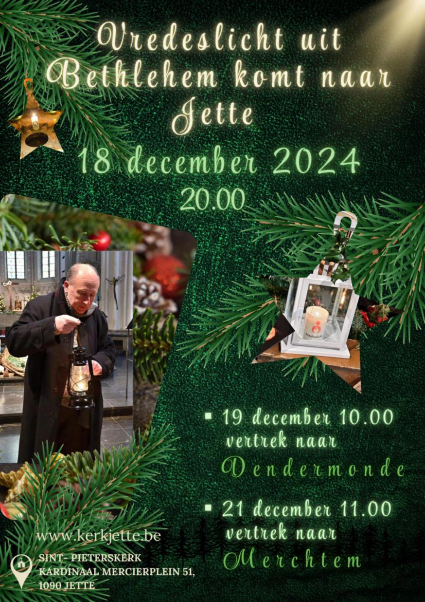 vredeslicht 2024 © kerk Jette 