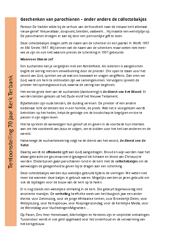 70 jaar kerk Terbank 