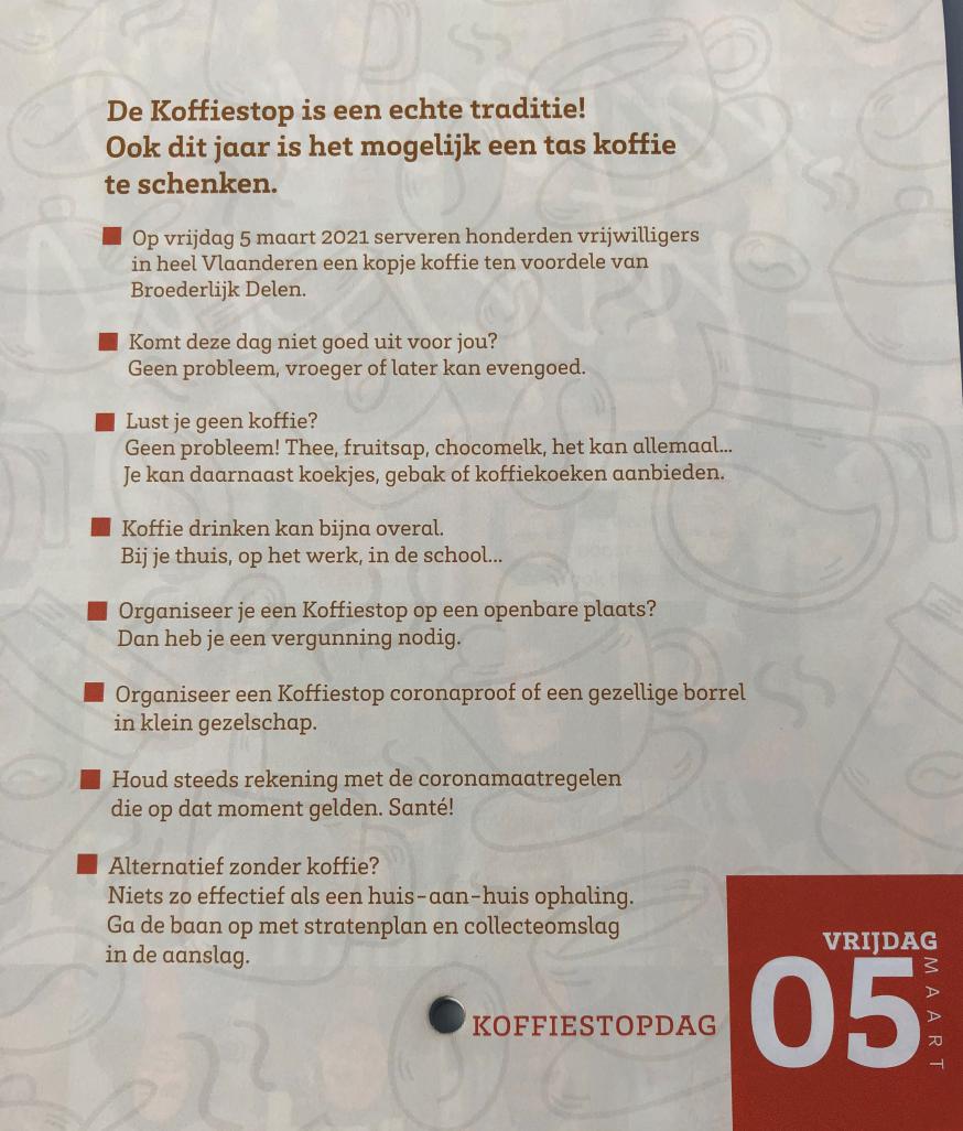 Vastenkalender 5 maart 2021 