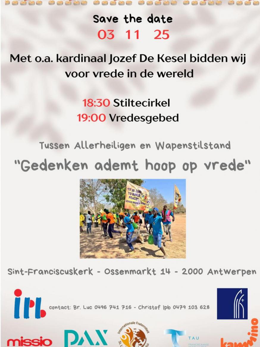Bidden voor vrede © Sint-Franciscuskerk A'pen