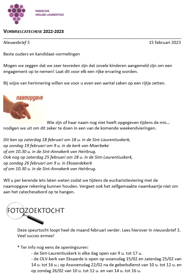 Nieuwsbrief  