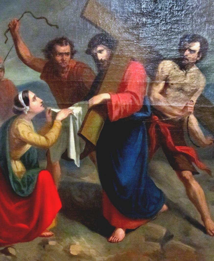 Veronica droogt het gelaat van Jezus af 