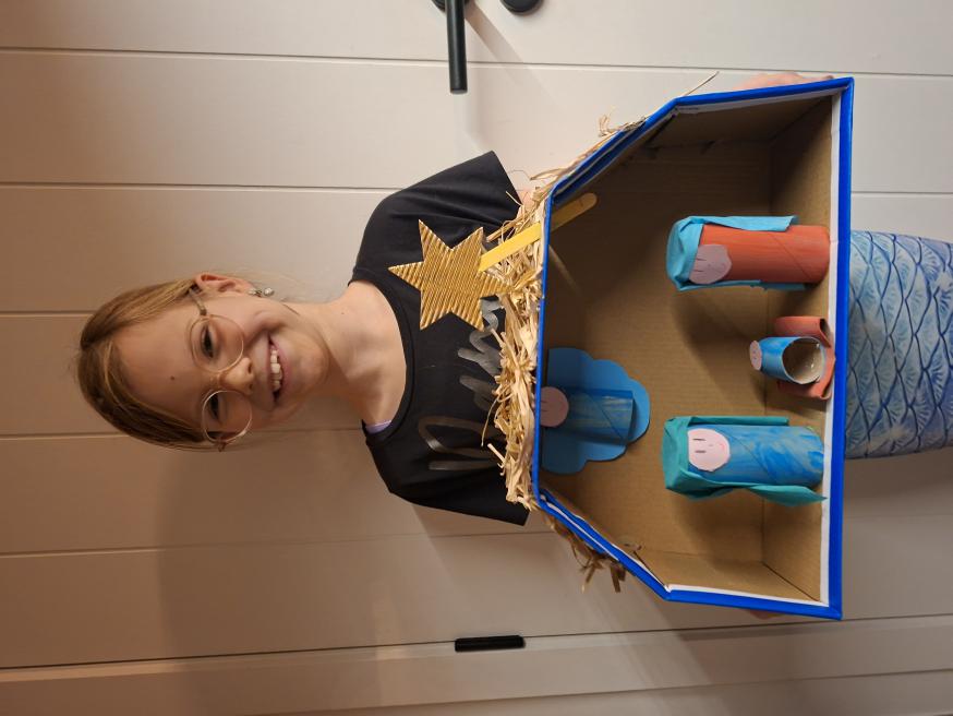 Resultaat project kerststallen © Lisa Verstraete 