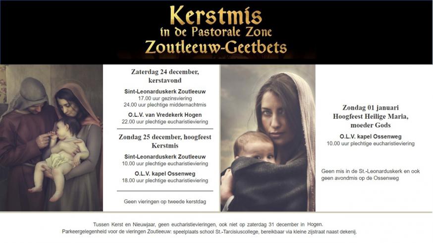 Kerstmis in onze pastorale zone 