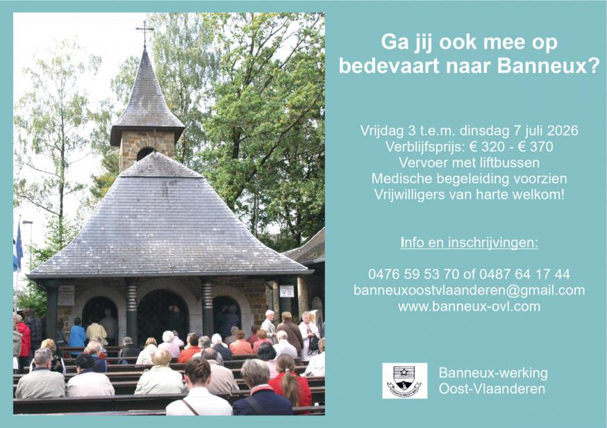 Bedevaart Banneux 2026 © Banneux-werking Oost-Vlaanderen