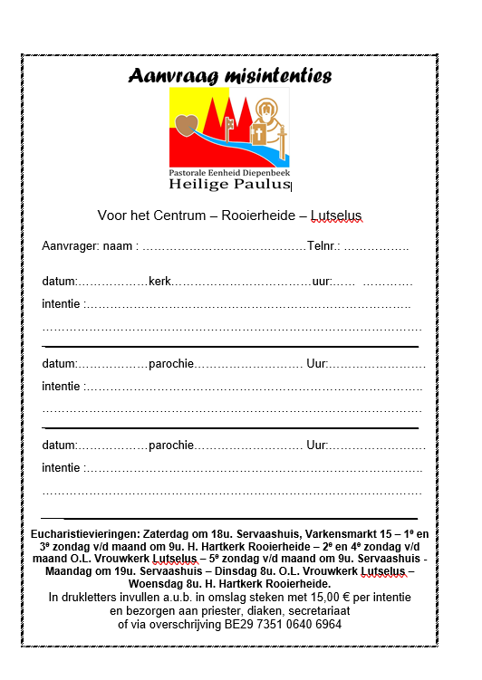 Aanvraag misintenties 