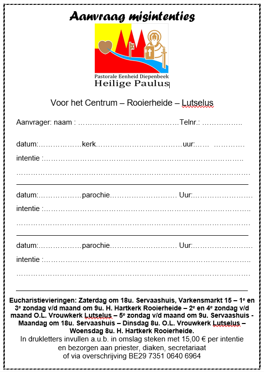 Aanvraag misintenties 