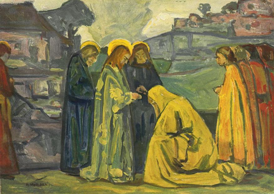 Adolf Hölzel Christus Und Die Kananäerin 1926 