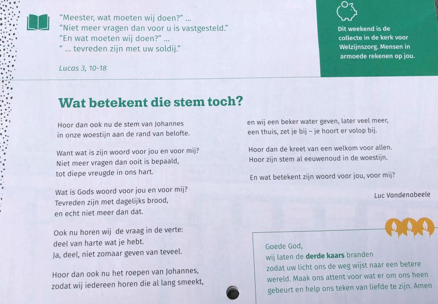 Advent 12.12.2021 © Welzijnszorg 2021
