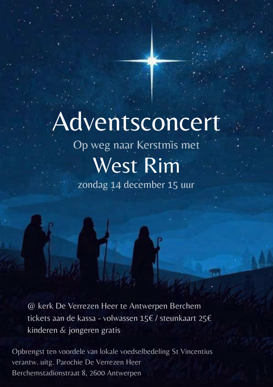 Adventsconcert West Rim 14 dec 2025 - Affiche 