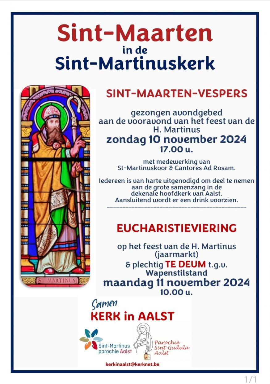 Kerk in Aalst viert Sint-Maarten 