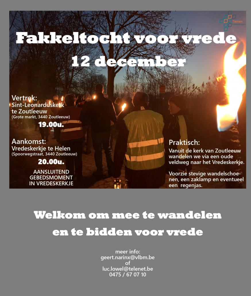 Fakkeltocht voor de vrede 